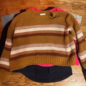 Sweater, nice little fall colors, by pink rose